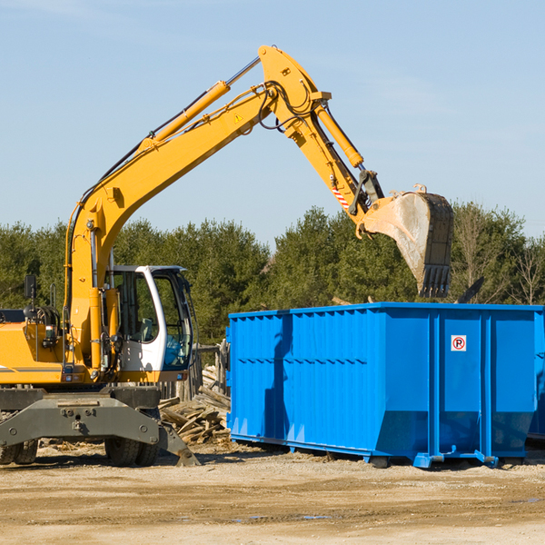 what happens if the residential dumpster is damaged or stolen during rental in Coopertown TN